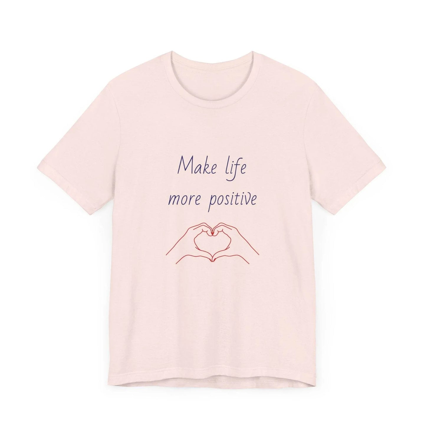 Positive Vibes Unisex Short Sleeve Tee - Make Life More Positive - The Dreamer's Bookshop.