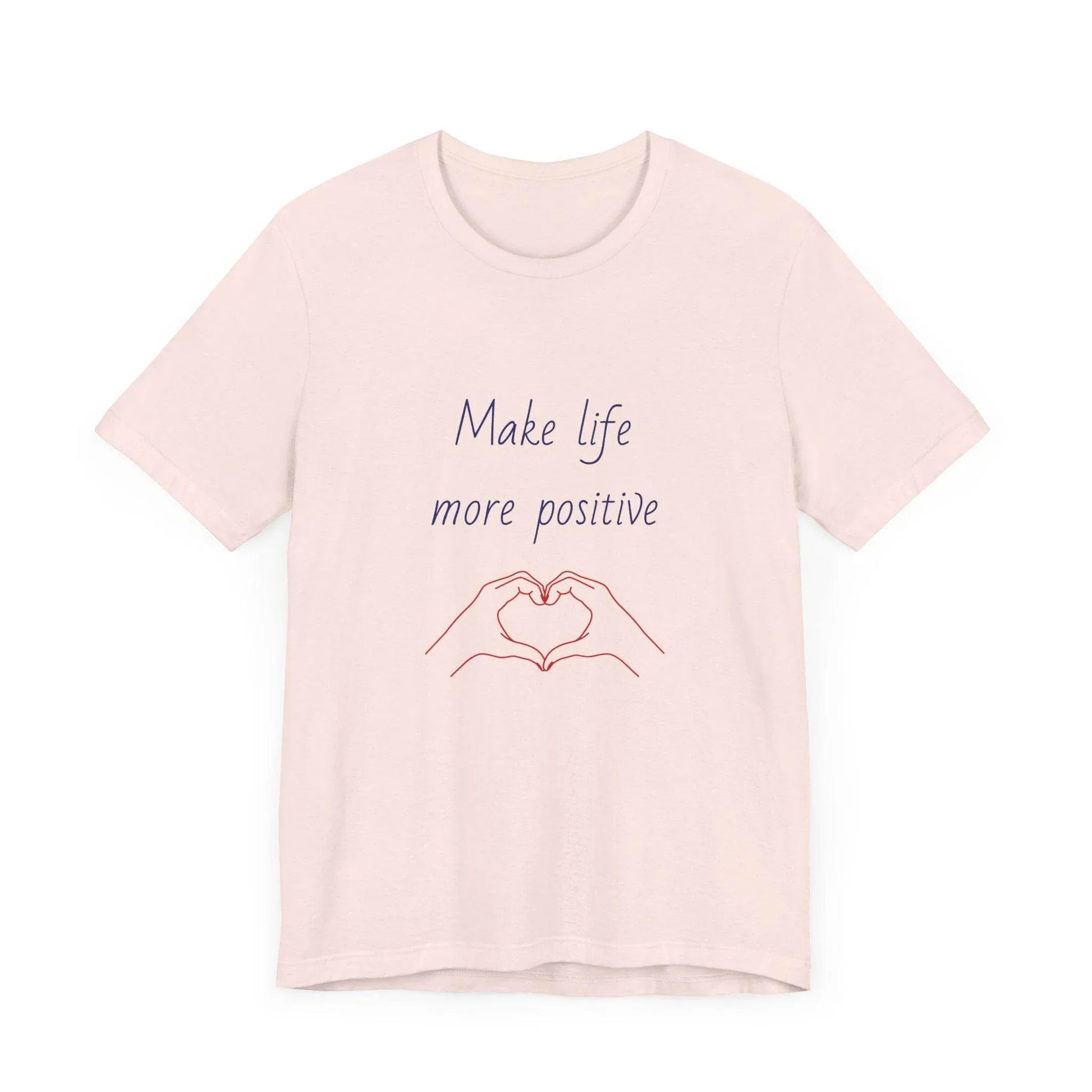 Positive Vibes Unisex Short Sleeve Tee - Make Life More Positive - The Dreamer's Bookshop.