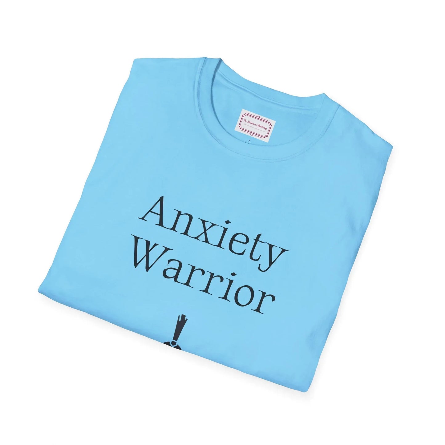 Anxiety Warrior Unisex Softstyle T-Shirt - Embrace Your Battles - The Dreamer's Bookshop.