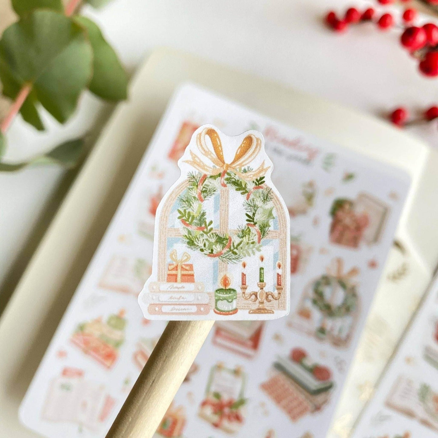 LETTOOn - Stickervel - Lezen in de winter - The Dreamer's Bookshop.