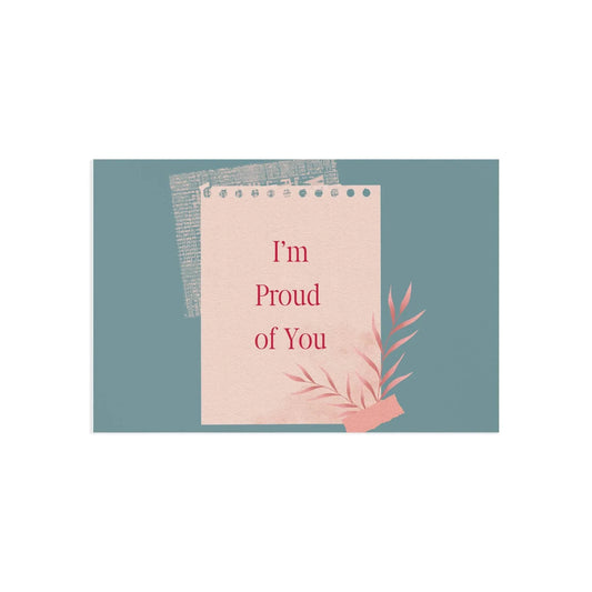 The Dreamer's Bookshop Appreciation "I'm Proud of You" Print Card - The Dreamer's Bookshop.