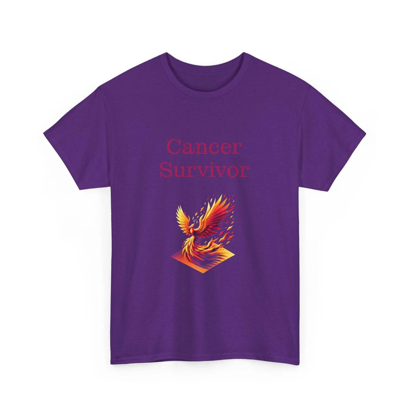 Cancer Survivor Unisex Heavy Cotton Tee - Empowering Apparel for Health Awareness - The Dreamer's Bookshop.