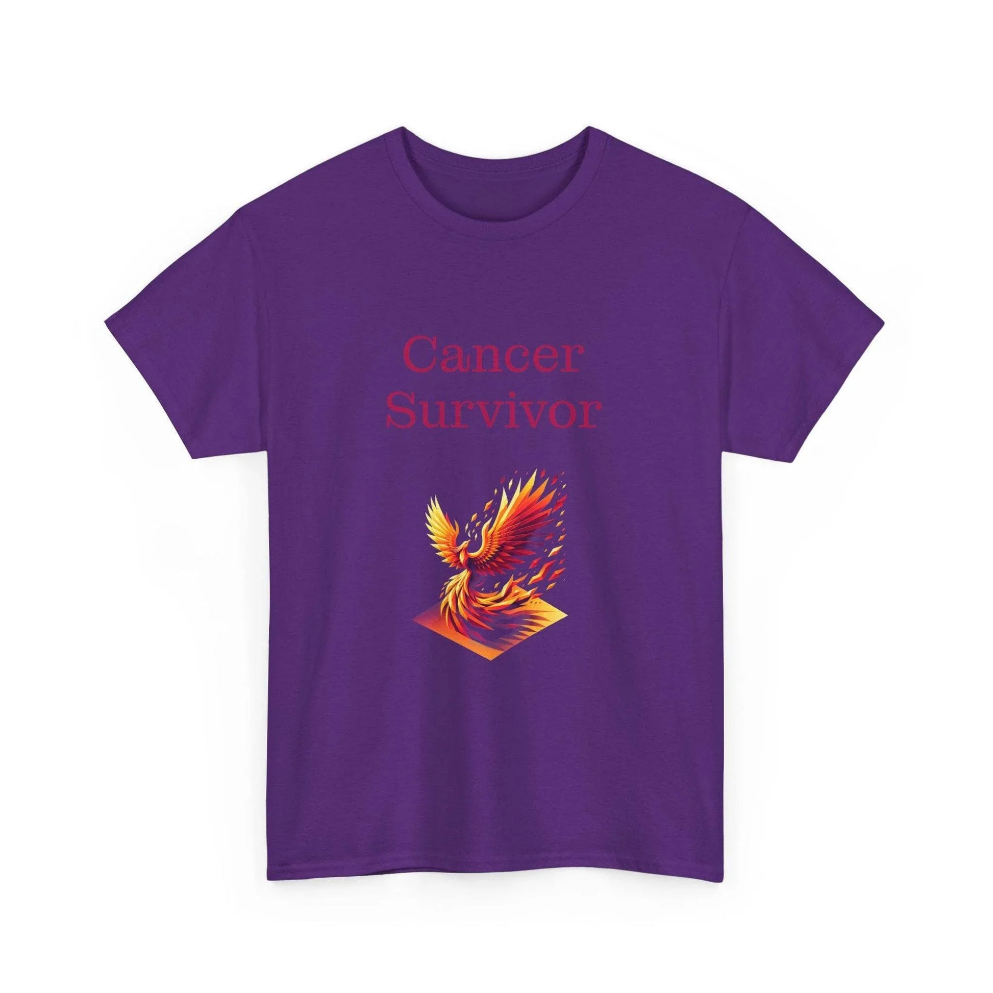 Cancer Survivor Unisex Heavy Cotton Tee - Empowering Apparel for Health Awareness - The Dreamer's Bookshop.