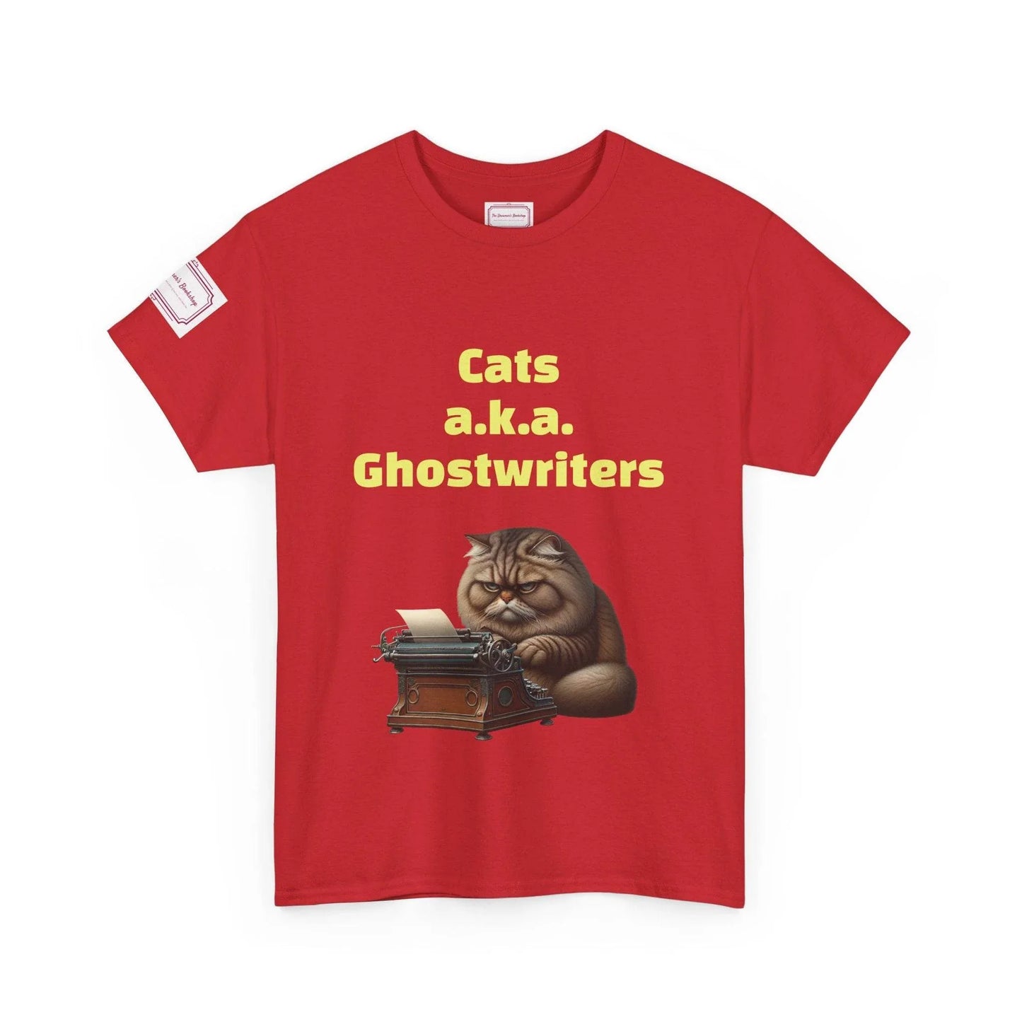 Cats Ghostwriters - Unisex Heavy Cotton Tee - Perfect for Book Lovers - The Dreamer's Bookshop.