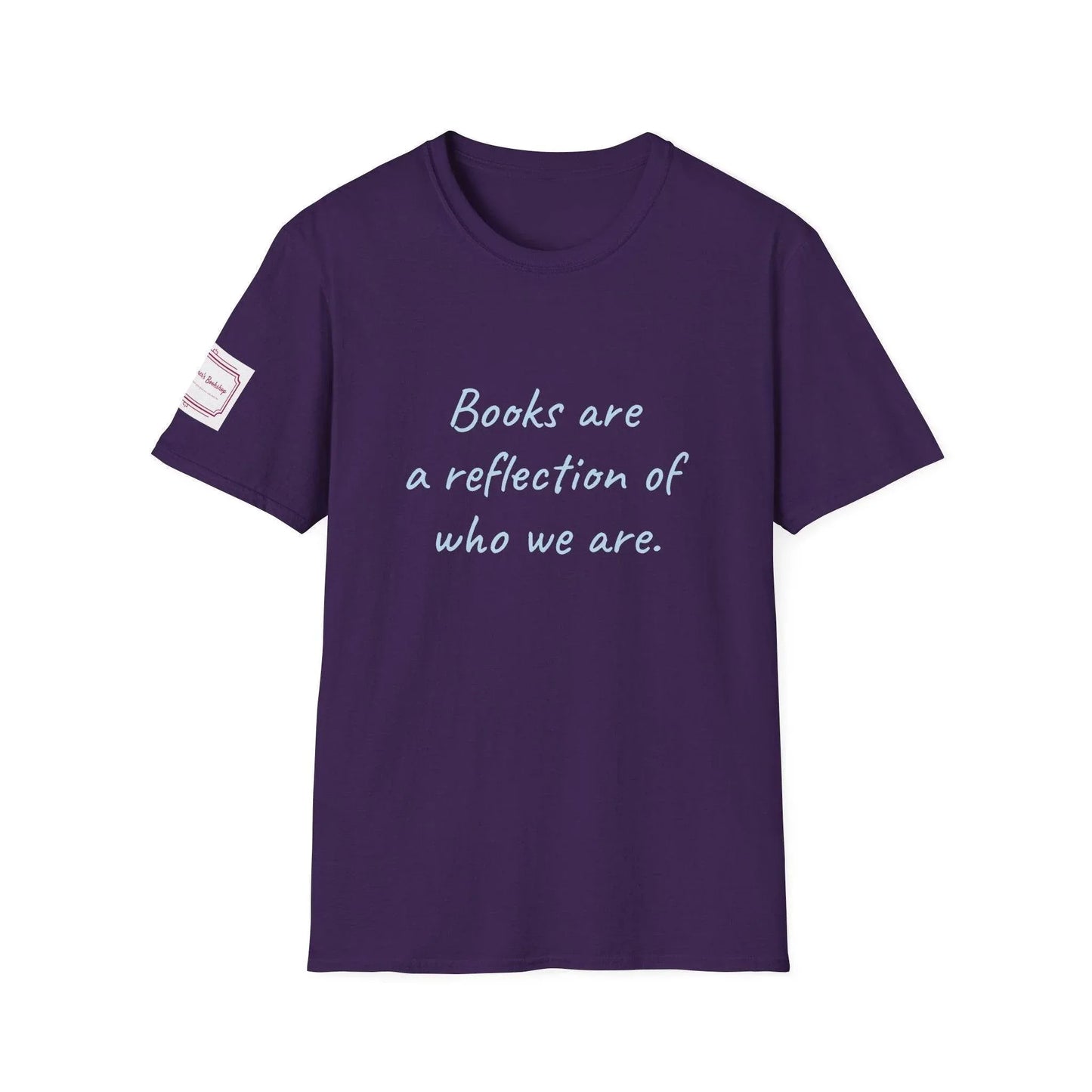 Books Are a Reflection Unisex Softstyle T-Shirt - Perfect Gift for Book Lovers! - The Dreamer's Bookshop.