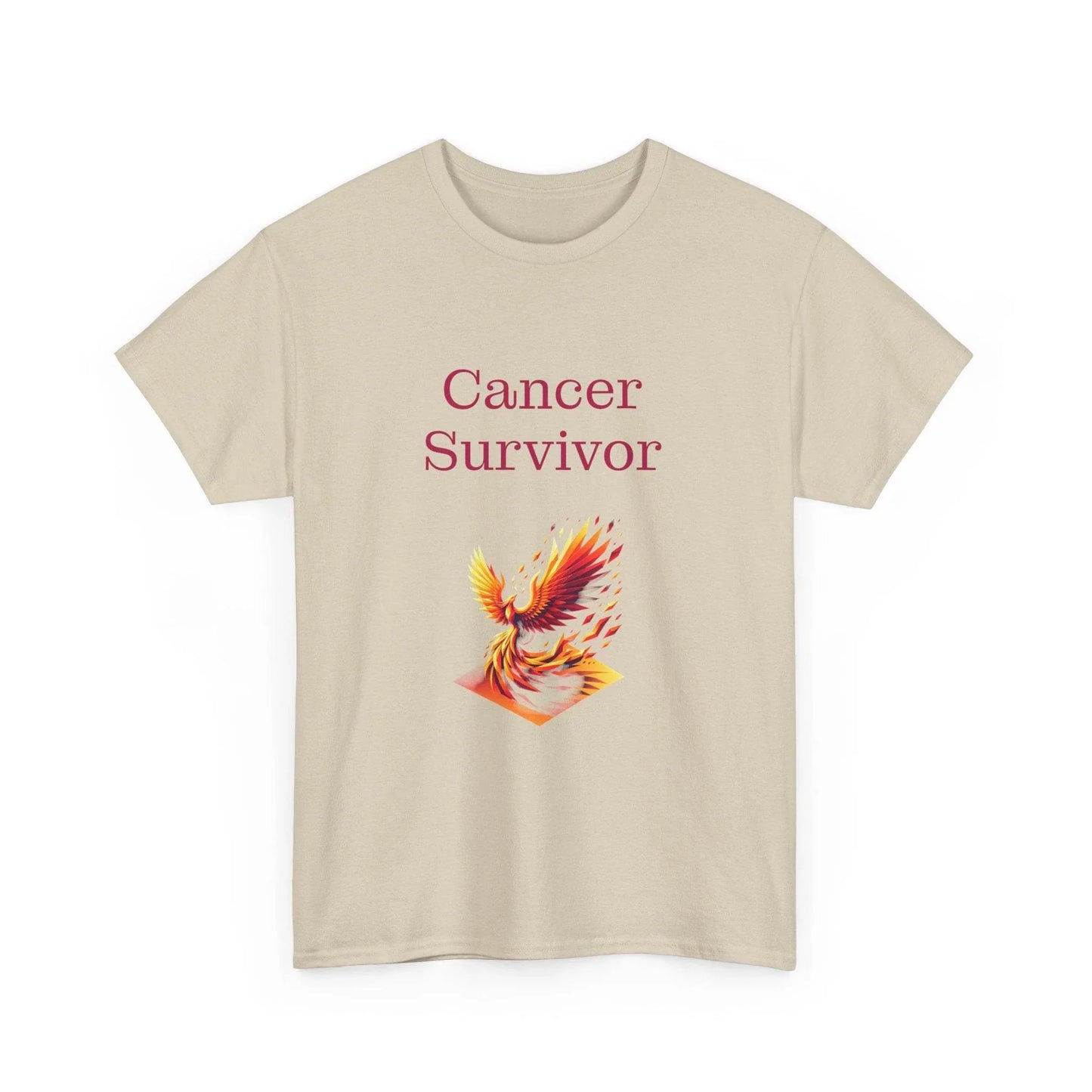 Cancer Survivor Unisex Heavy Cotton Tee - Empowering Apparel for Health Awareness - The Dreamer's Bookshop.
