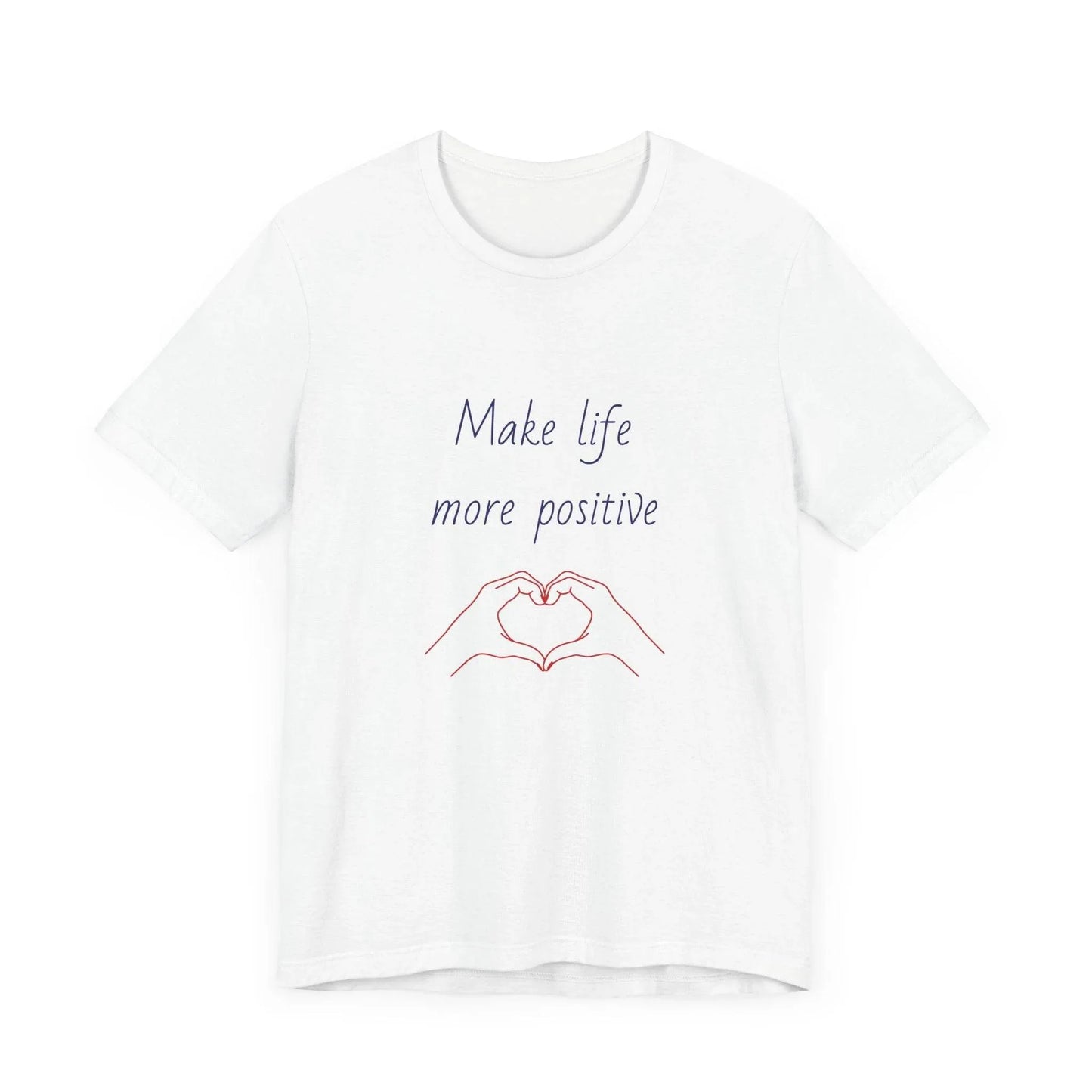 Positive Vibes Unisex Short Sleeve Tee - Make Life More Positive - The Dreamer's Bookshop.