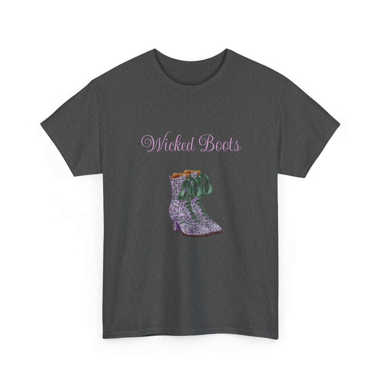 Wicked Boots Graphic Tee - Unisex Heavy Cotton T-Shirt for Nature Lovers