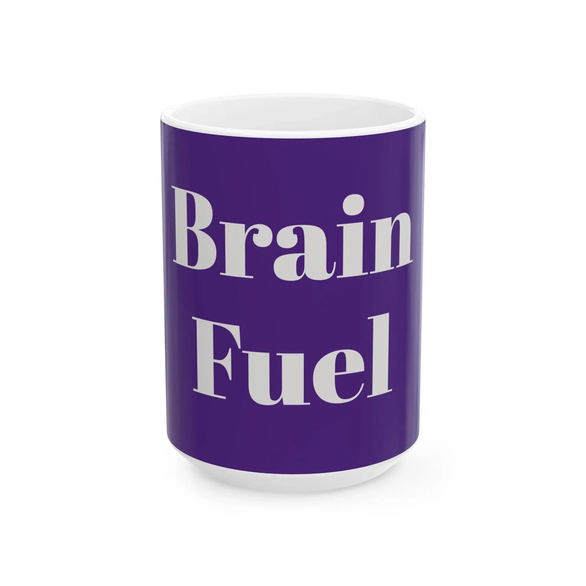 Brain Fuel Ceramic Mug - 11oz & 15oz Coffee Cup for Motivation and Inspiration - The Dreamer's Bookshop.