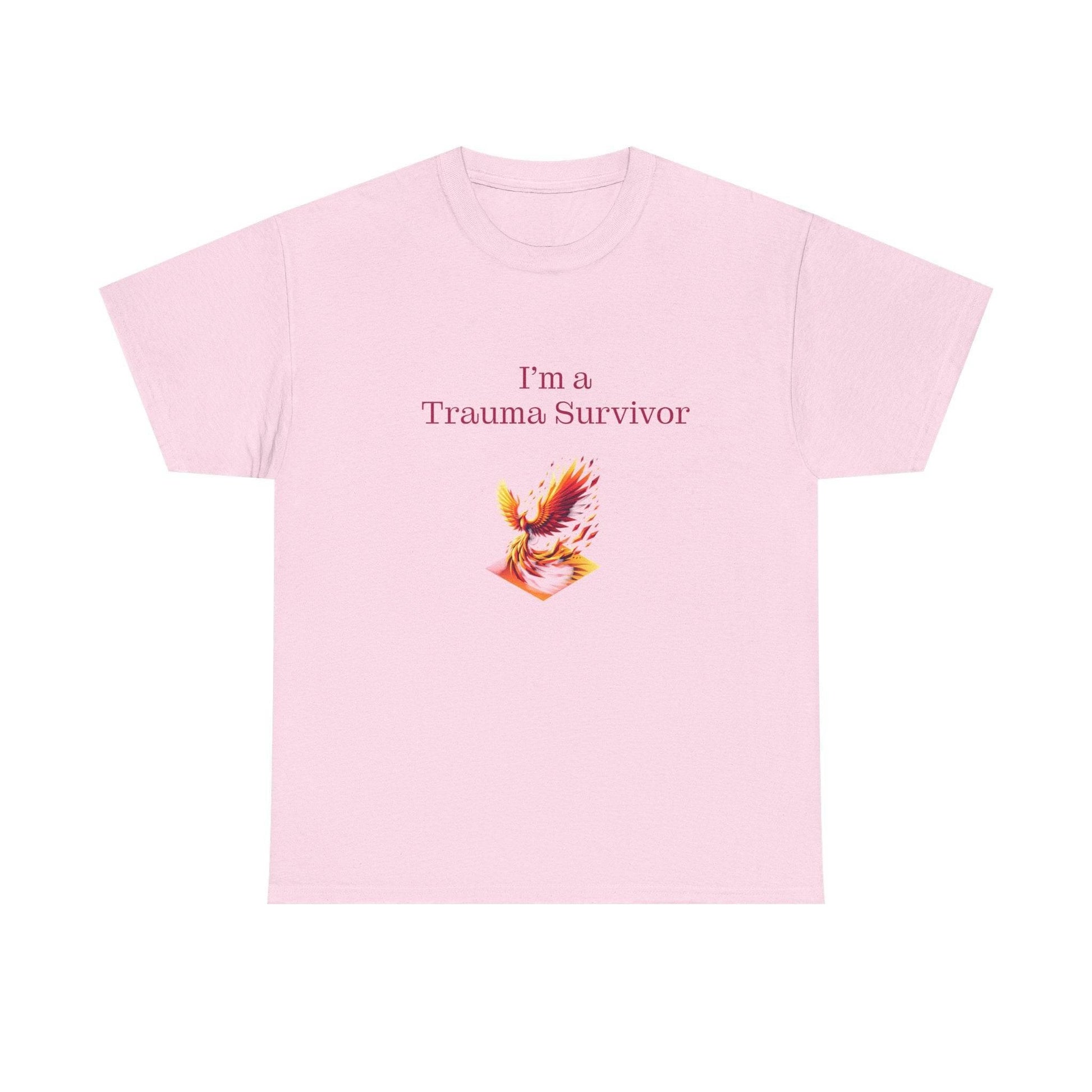 Trauma Survivor Unisex Heavy Cotton Tee - Empowering Apparel for Health Awareness - The Dreamer's Bookshop.