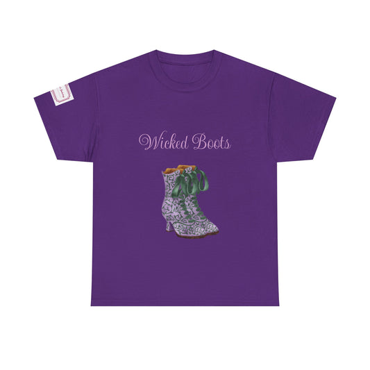 US (Ww) Wicked Boots Graphic Unisex Heavy Cotton Tee