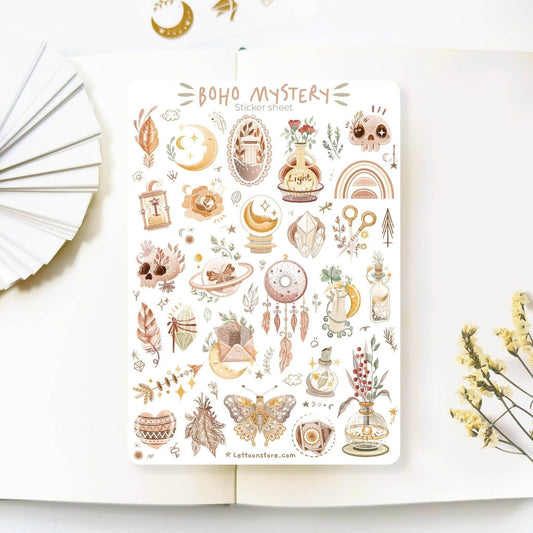 LETTOOn - Stickervel - Boho Mystery - The Dreamer's Bookshop.