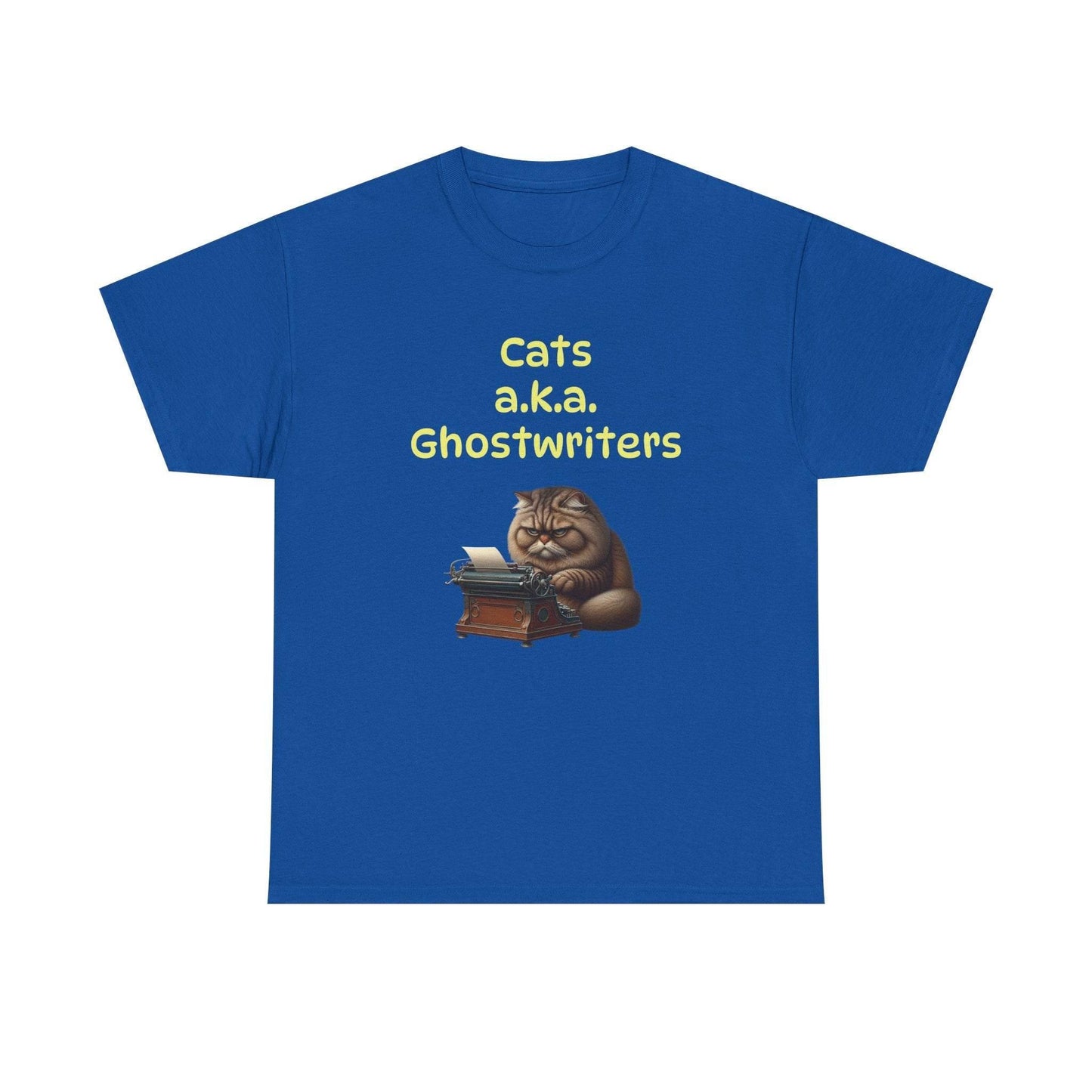 Cats Ghostwriters - A Unisex Heavy Cotton Tee - Perfect Gift for Book Lovers - The Dreamer's Bookshop.