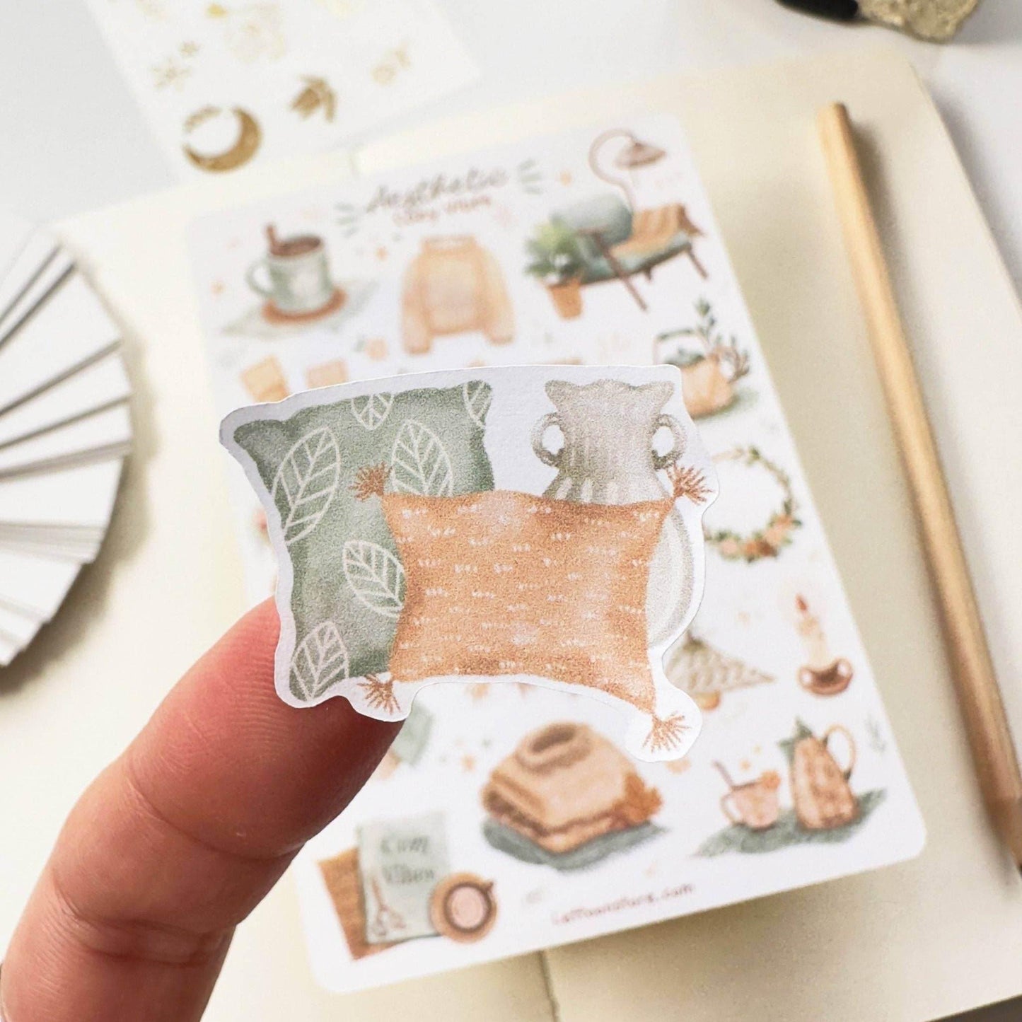 LETTOOn - Stickervel - Aesthetic Cosy Vibes - The Dreamer's Bookshop.