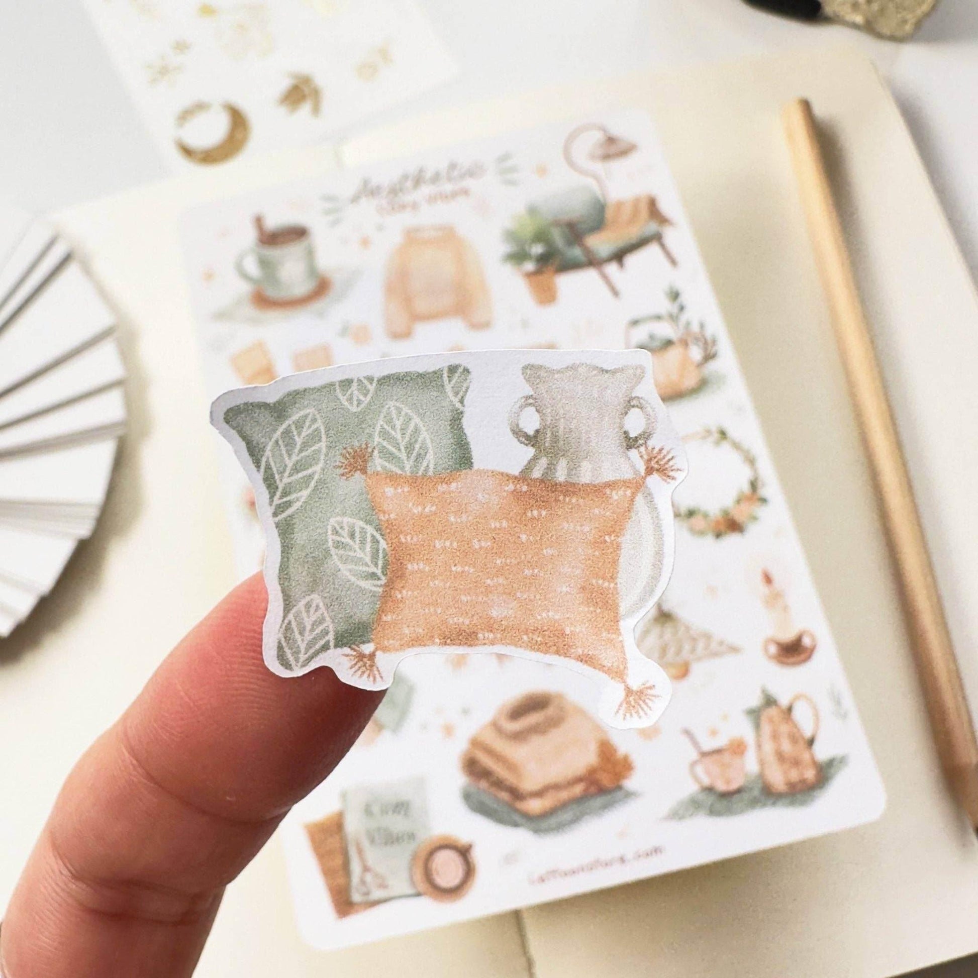 LETTOOn - Stickervel - Aesthetic Cosy Vibes - The Dreamer's Bookshop.