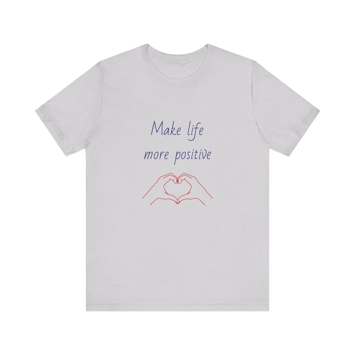 Positive Vibes Unisex Short Sleeve Tee - Make Life More Positive - The Dreamer's Bookshop.