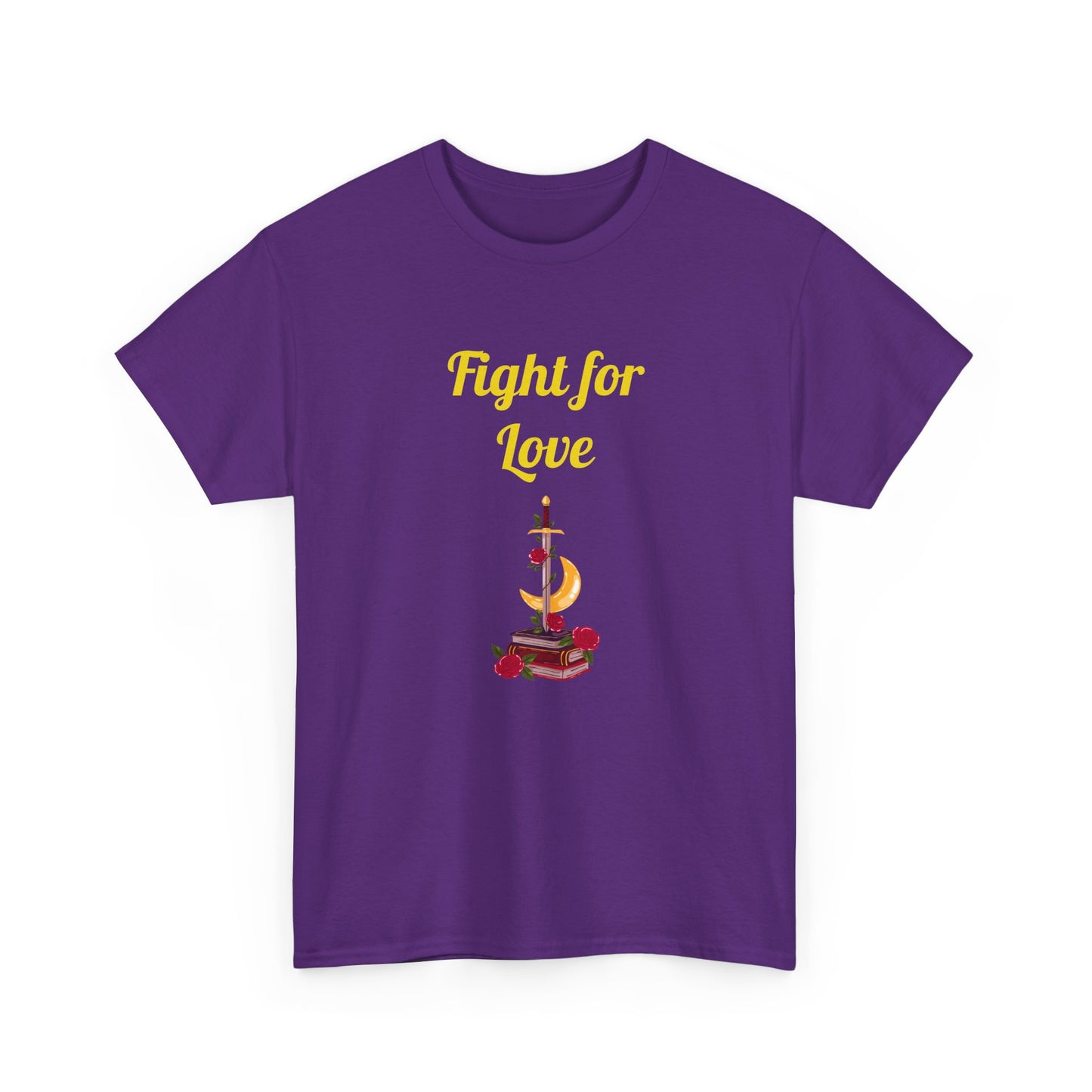 CA - Fight for Love -  Graphic Tee - Unisex Heavy Cotton T-Shirt Romance Books