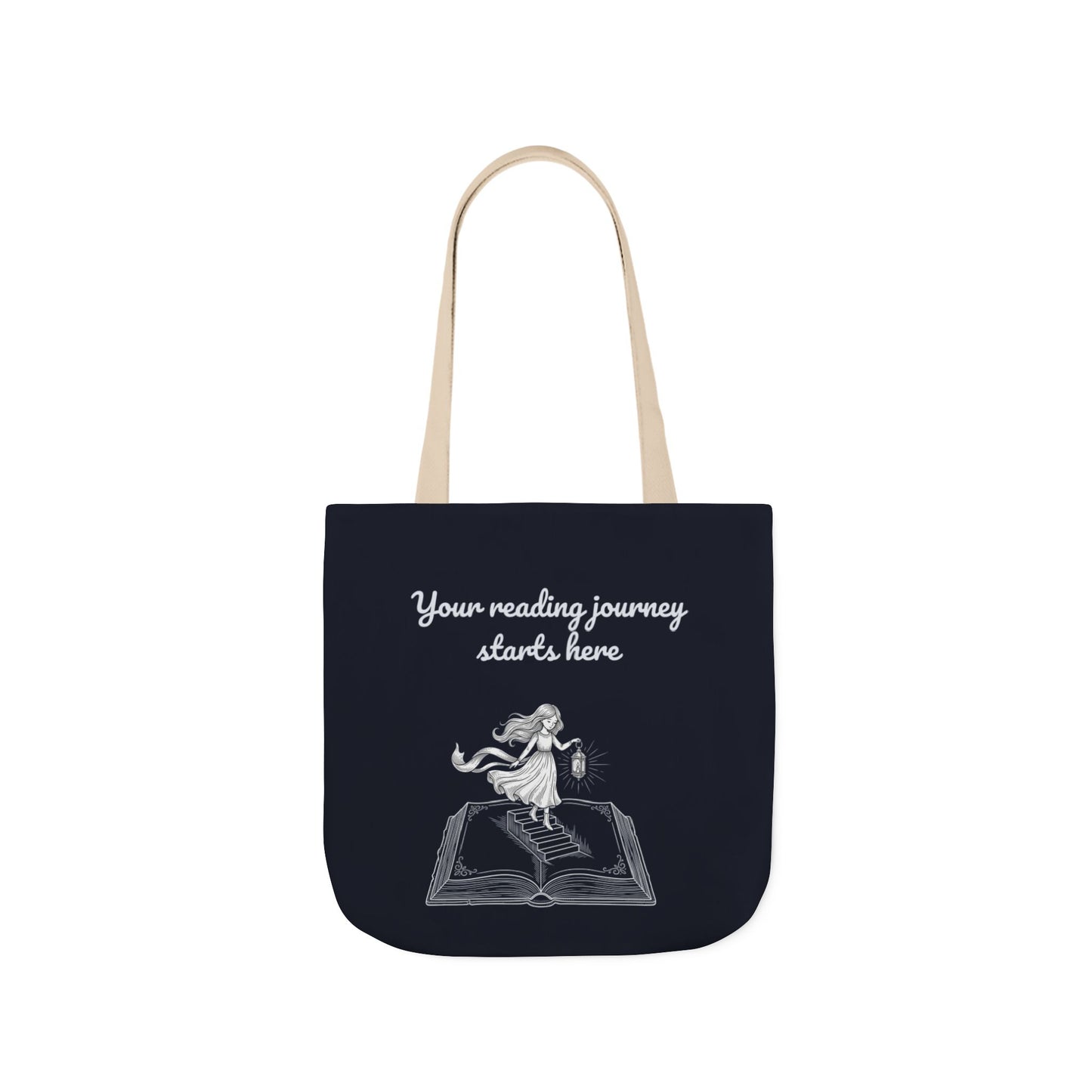 Whimsical Tote Bag - "Reading Journey"
