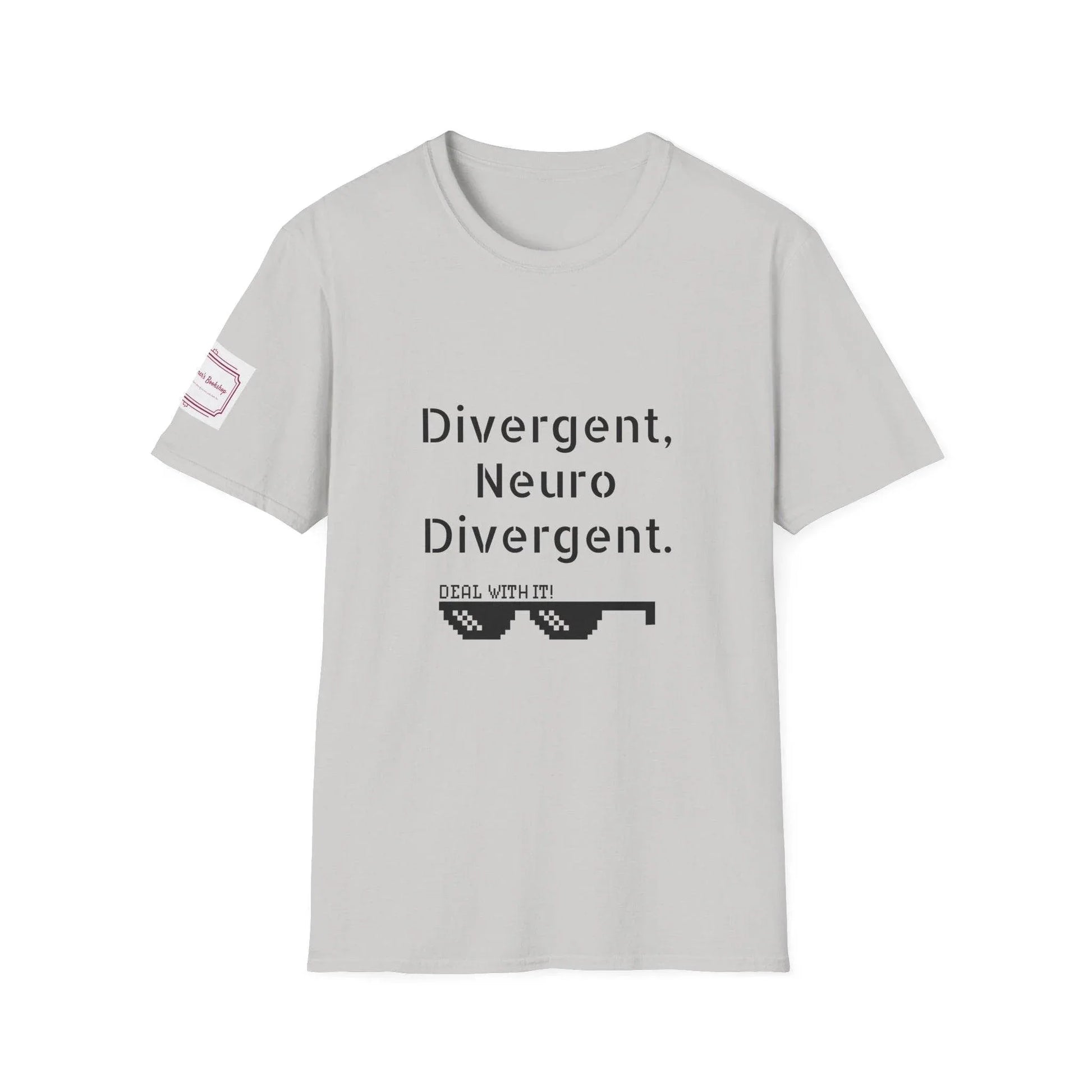 Divergent Neuro Divergent T-Shirt - Unisex Softstyle Tee for Neurodiversity Awareness - The Dreamer's Bookshop.