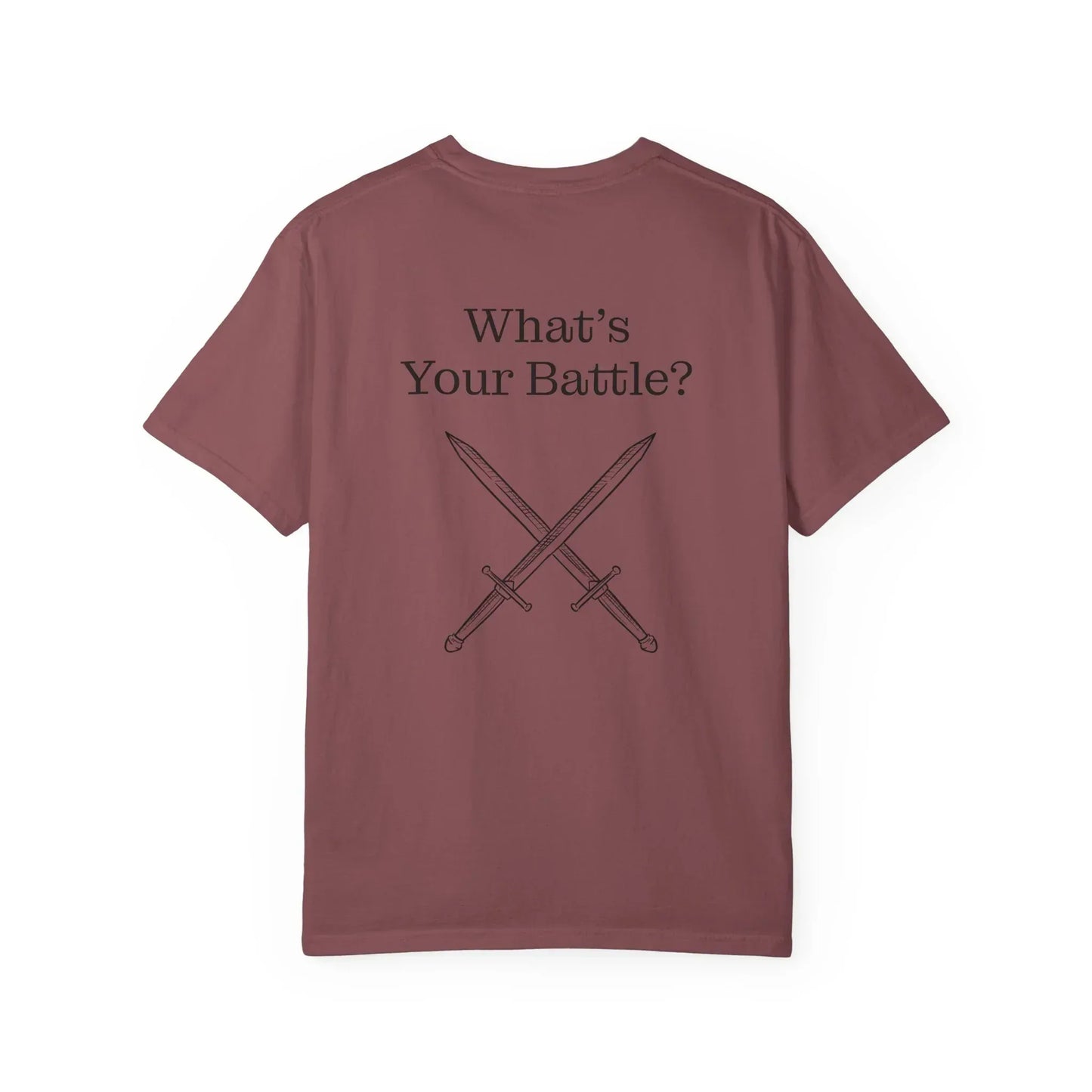 Chronic Pain Warrior Unisex Garment-Dyed T-shirt - Inspirational Motivational Tee - The Dreamer's Bookshop.