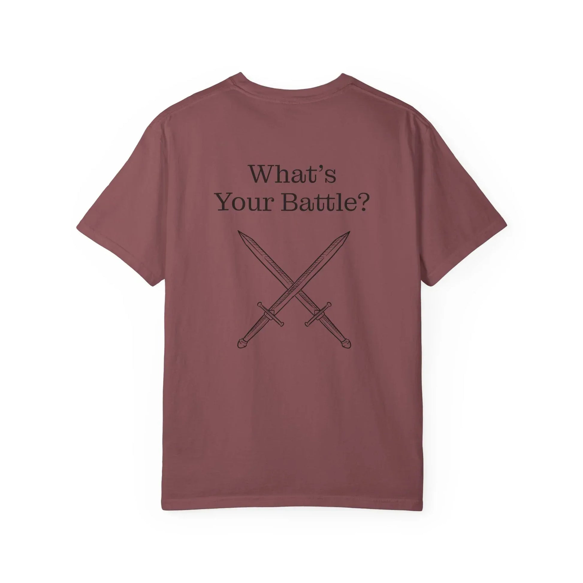 Chronic Pain Warrior Unisex Garment-Dyed T-shirt - Inspirational Motivational Tee - The Dreamer's Bookshop.