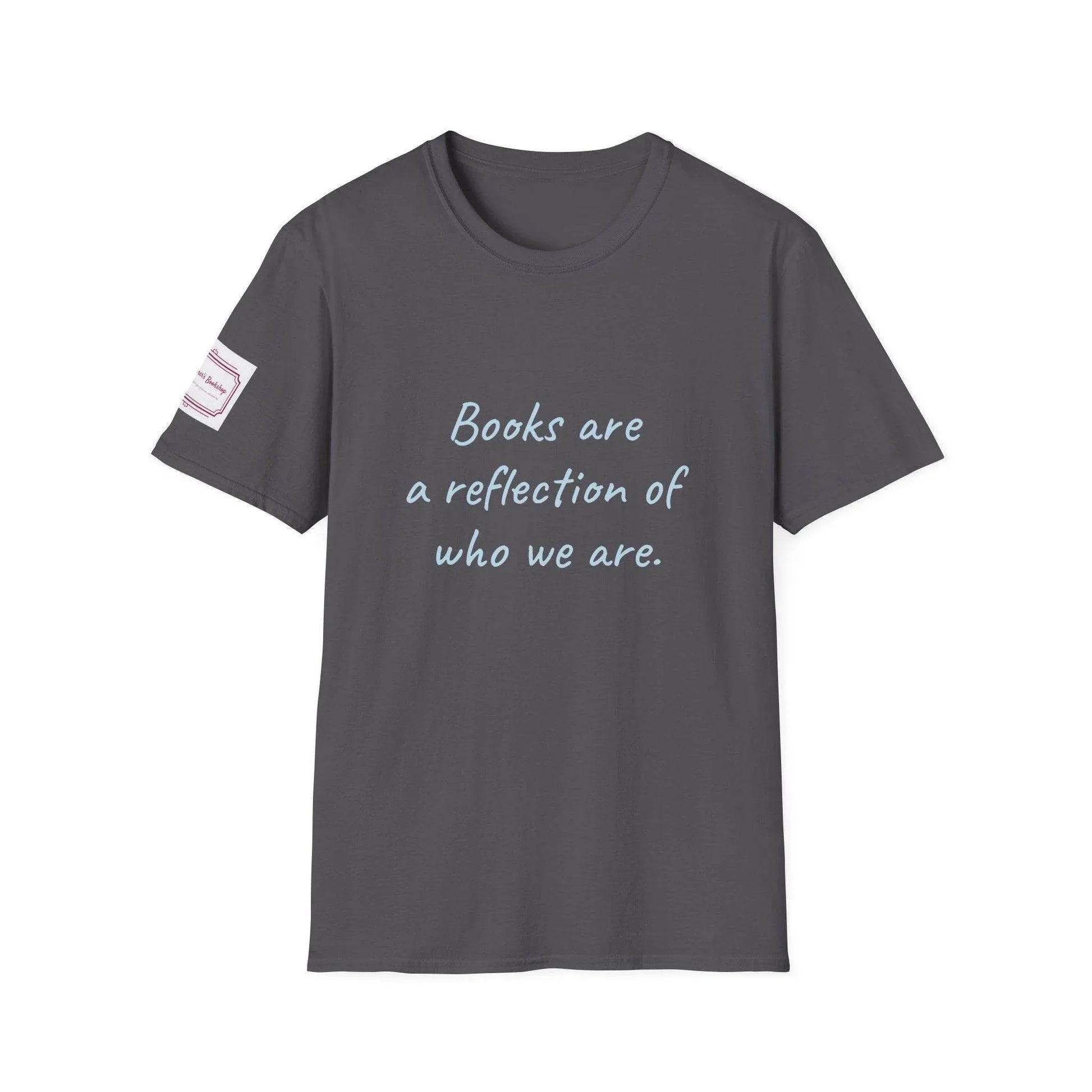 Books Are a Reflection Unisex Softstyle T-Shirt – Perfect for Book Lovers & Readers - The Dreamer's Bookshop.