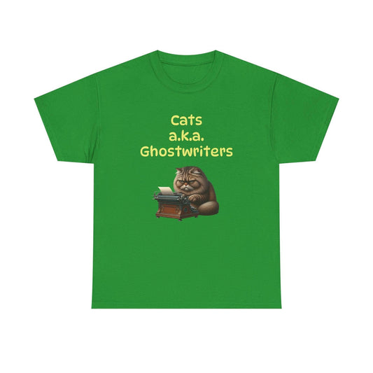 Cats Ghostwriters - A Unisex Heavy Cotton Tee - Perfect Gift for Book Lovers - The Dreamer's Bookshop.