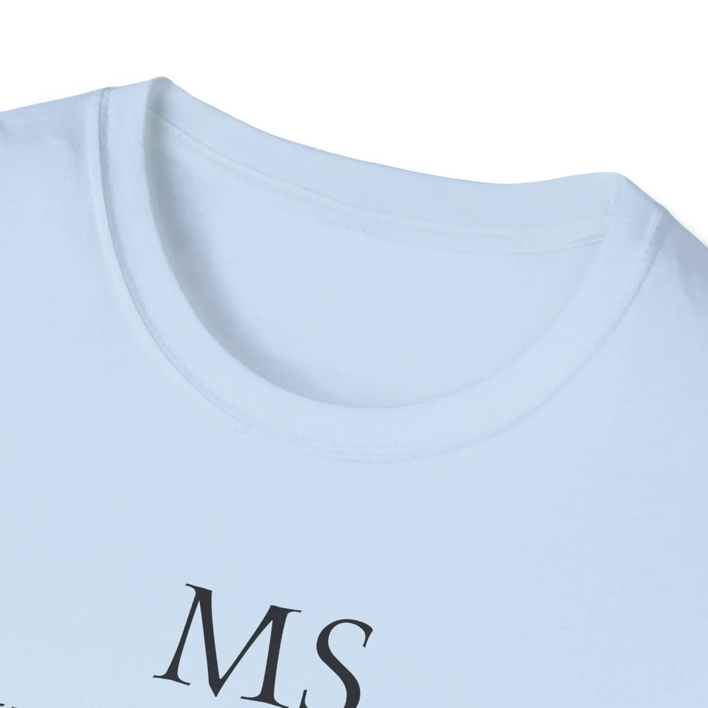 M.S. Warrior Unisex Softstyle T-Shirt - Empowering Graphic Tee for Women's Health Awareness - The Dreamer's Bookshop.