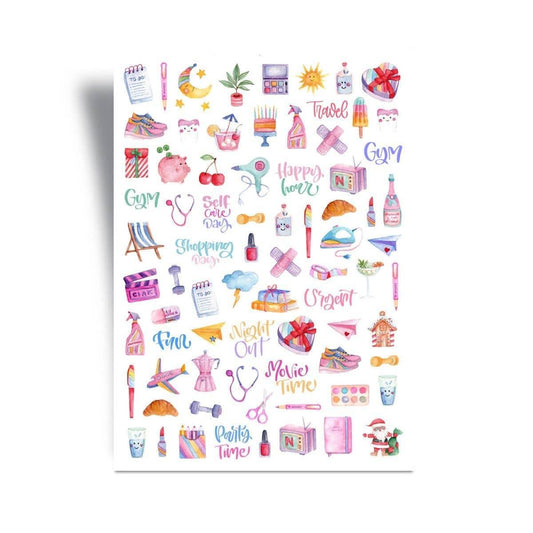 Very Wonder di Chiara Veri - Stickers - dagelijkse routine - The Dreamer's Bookshop.