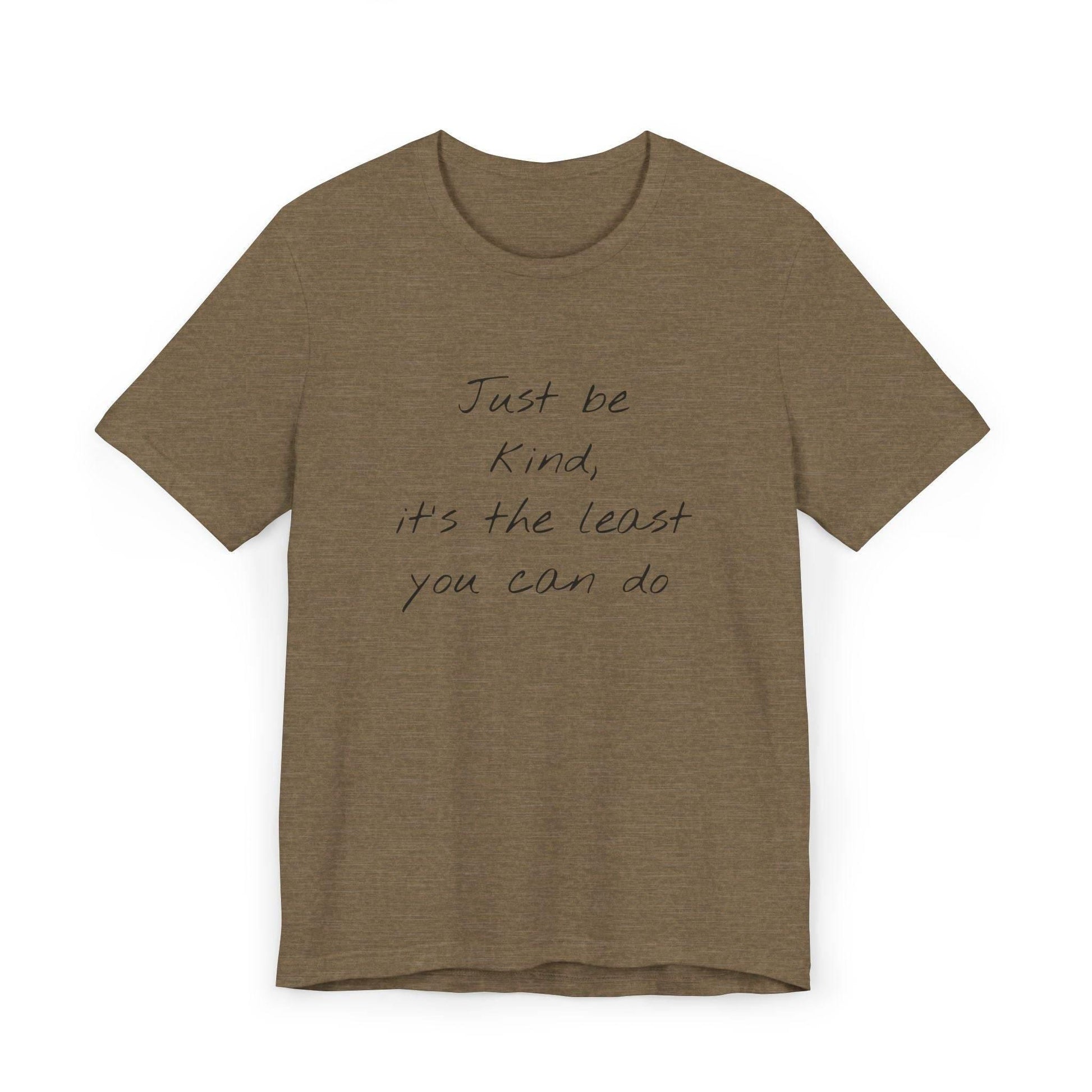 Inspirational Unisex Jersey T-Shirt - Be Kind Vibe - The Dreamer's Bookshop.