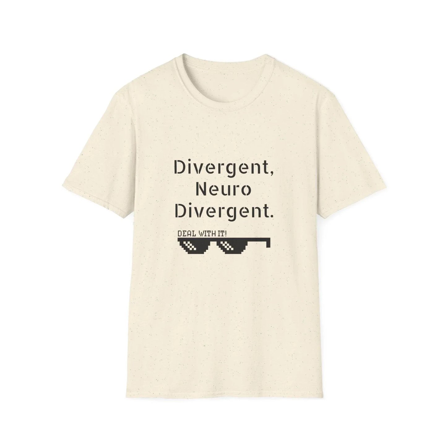 Divergent Neuro T-Shirt - Unisex Softstyle Tee for Neurodivergent Pride - The Dreamer's Bookshop.