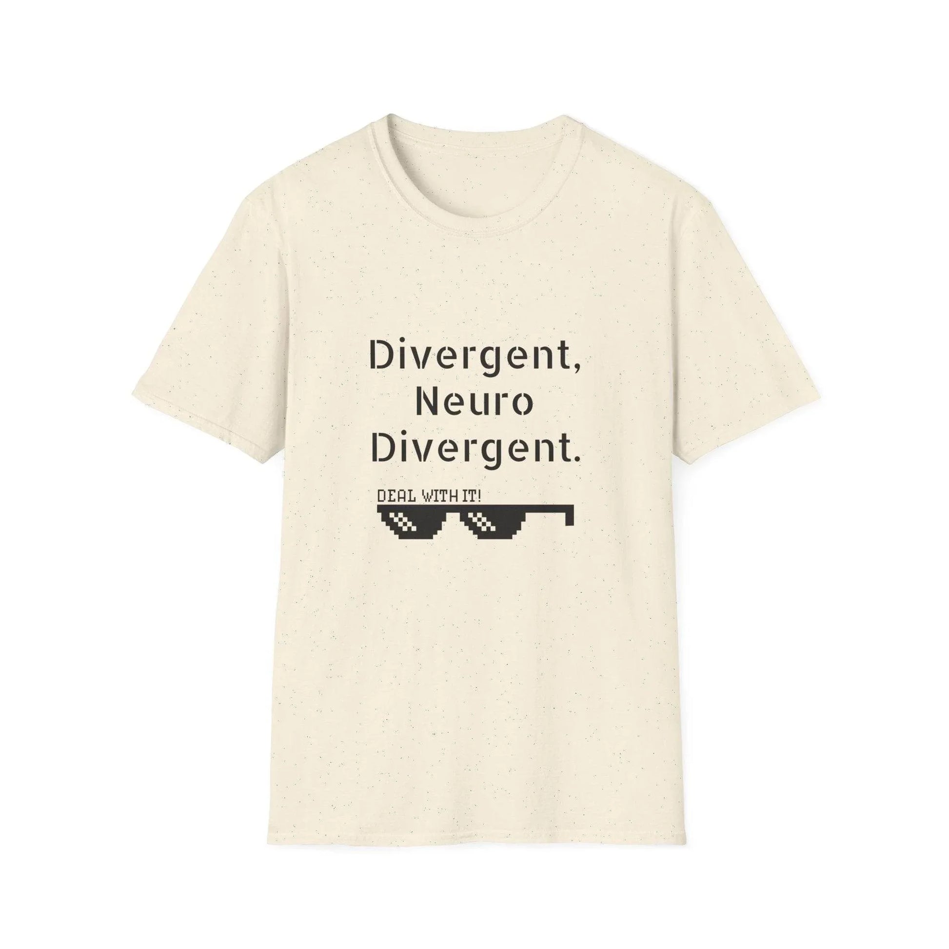 Divergent Neuro T-Shirt - Unisex Softstyle Tee for Neurodivergent Pride - The Dreamer's Bookshop.