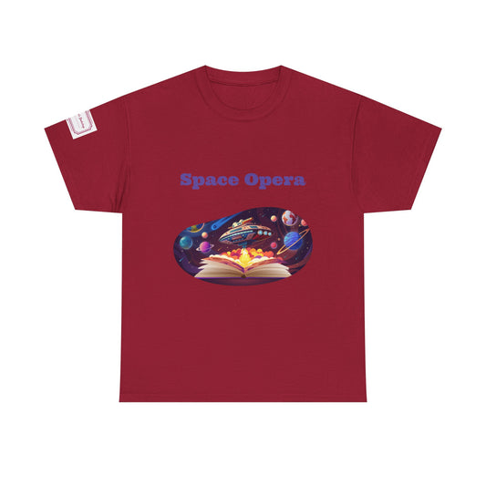 Space Opera - Graphic Unisex Heavy Cotton Tee - Sci-Fi Books