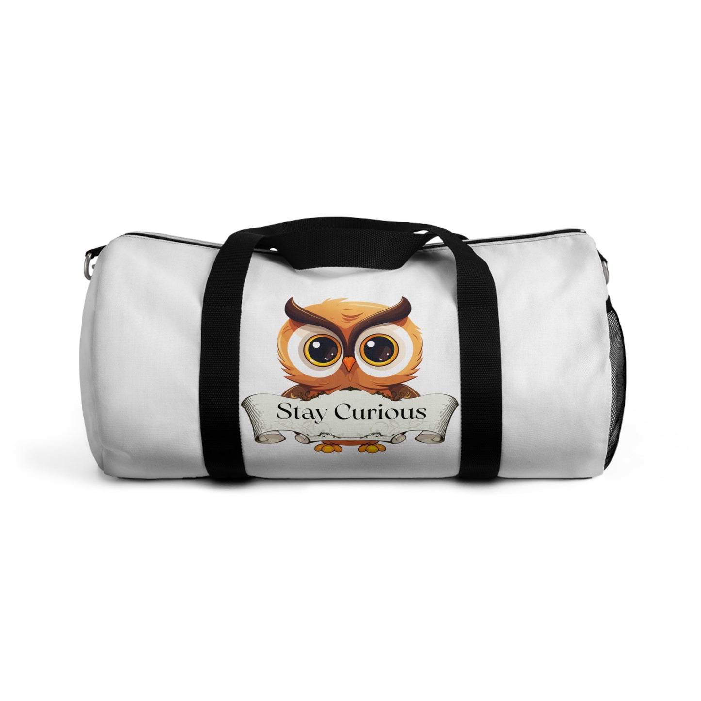 Book Lover's Duffel Bag - Stylish Storage "Stay Curious"