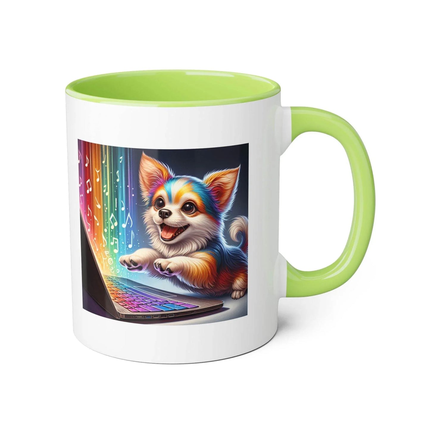 Funny Dog Writer Accent Mug - 11oz Coffee Cup for Book Lovers - The Dreamer's Bookshop.