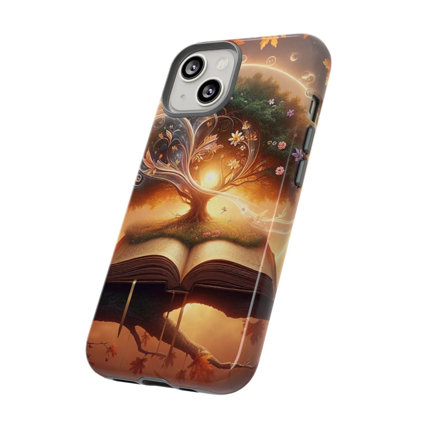 Nature-Inspired iPhone & Samsung Phone Case with Tree of Life Design - The Dreamer's Bookshop.