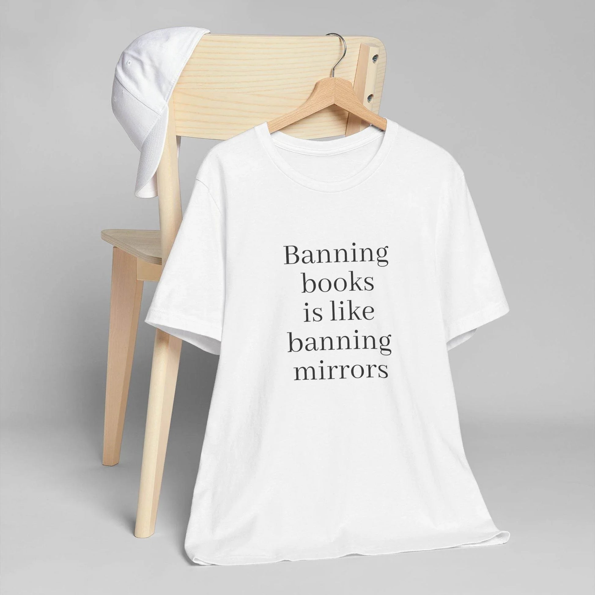 Unisex Jersey T-Shirt - Banning Books Vibe - The Dreamer's Bookshop.