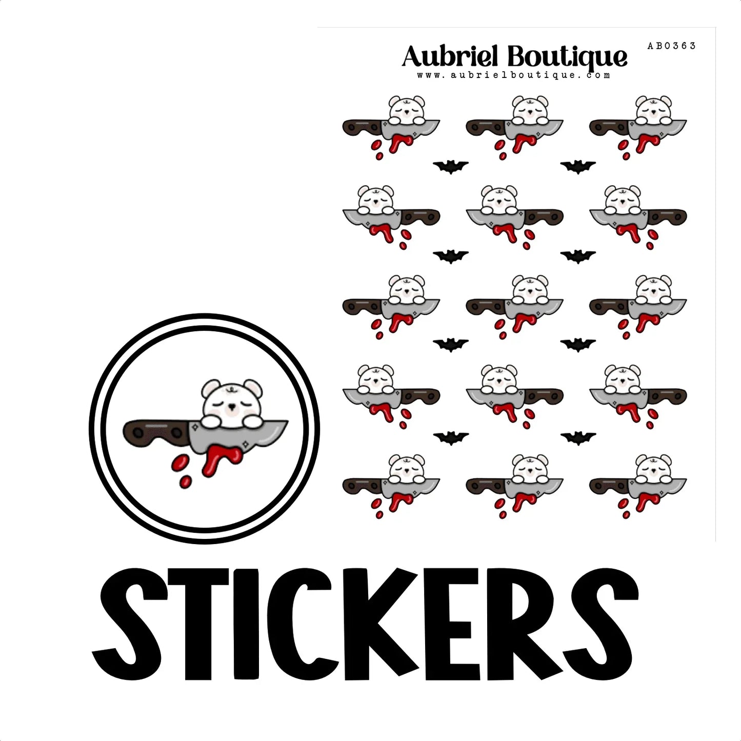 AubrielBoutique - HALLOWEEN, plannerstickers — AB0363 - The Dreamer's Bookshop.