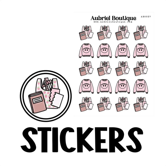 BRIEFPAPIER, plannerstickers — AB0027 - The Dreamer's Bookshop.