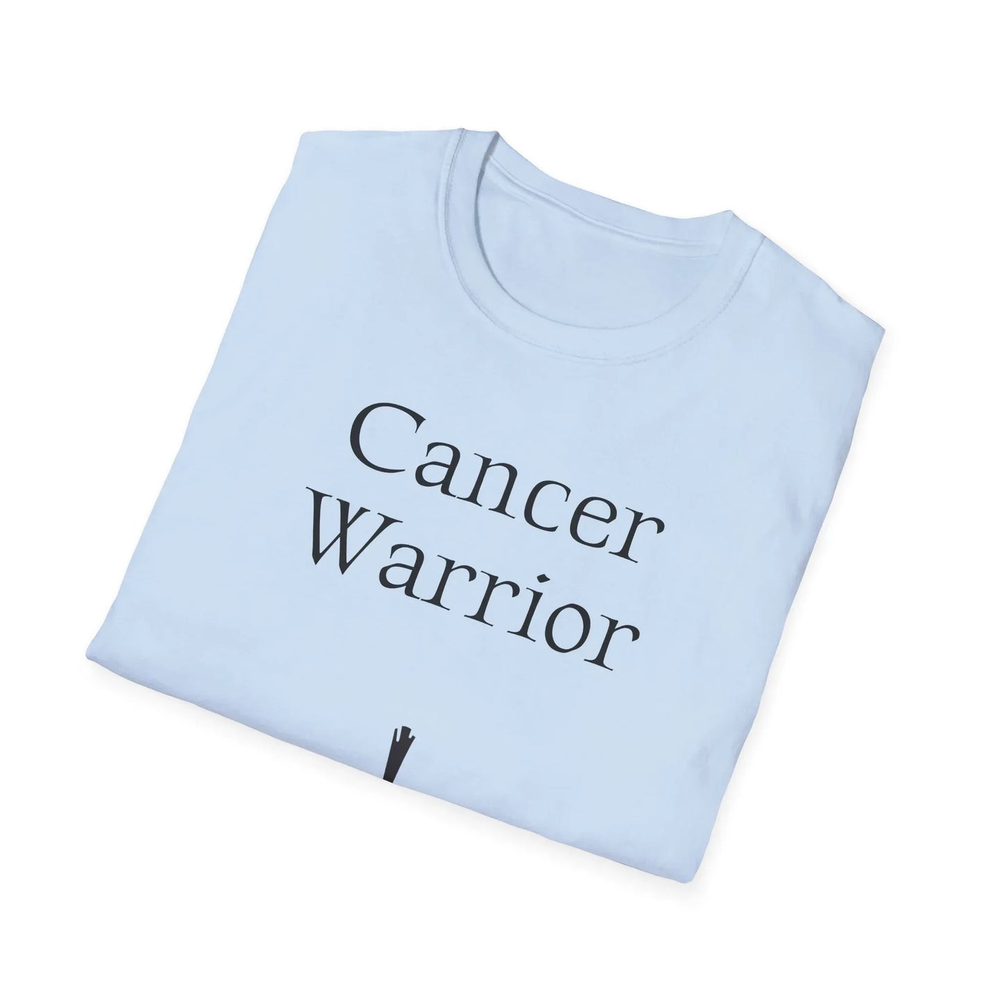 Cancer Warrior Unisex Softstyle T-Shirt - Empowering Graphic Tee for Women's Health Awarenes - The Dreamer's Bookshop.