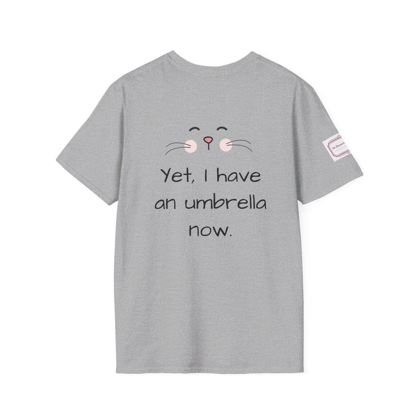 Inspirational Unisex Softstyle T-Shirt - 'Umbrella' Motivational Design - The Dreamer's Bookshop.