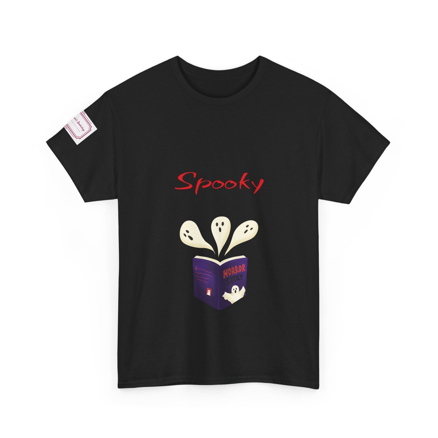 US (Ww) Fiction - Graphic Unisex Heavy Cotton Tee - Spooky Books