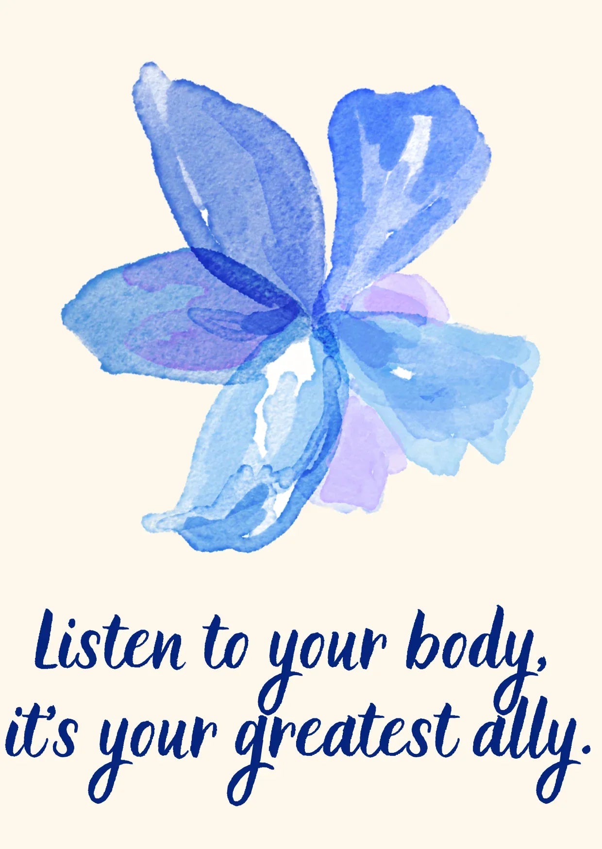 The Dreamer's Bookshop "Listen" Love Yourself Card - The Dreamer's Bookshop.