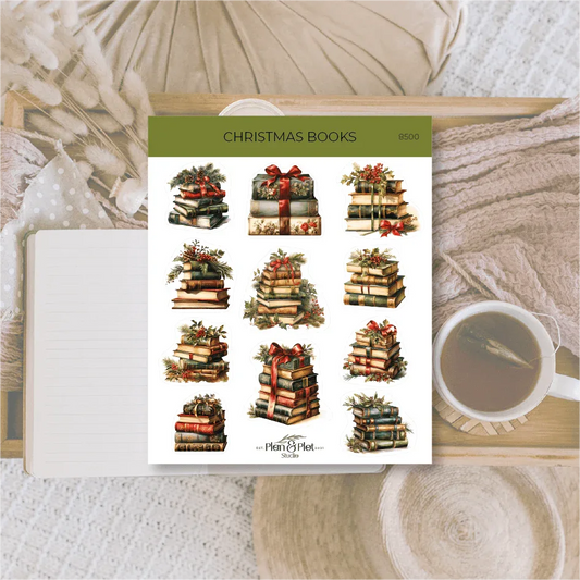Plan & Plot Studio - Kerstboeken | Stickers - The Dreamer's Bookshop.