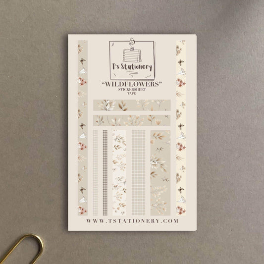 T's Stationery - Stickerveltape „Wildflower” Washi - The Dreamer's Bookshop.