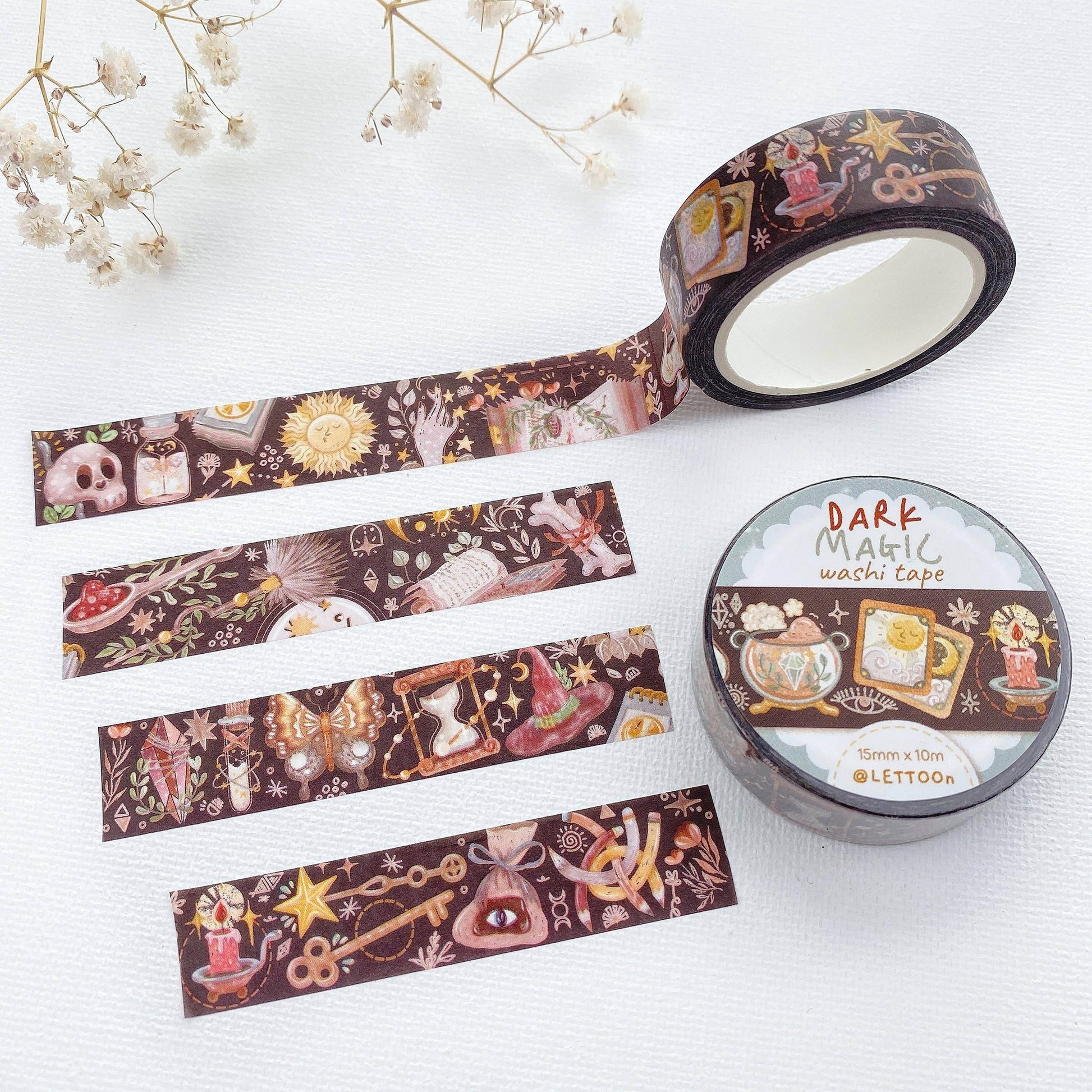 LETTOOn - Washi-tape - Dark Magic - The Dreamer's Bookshop.