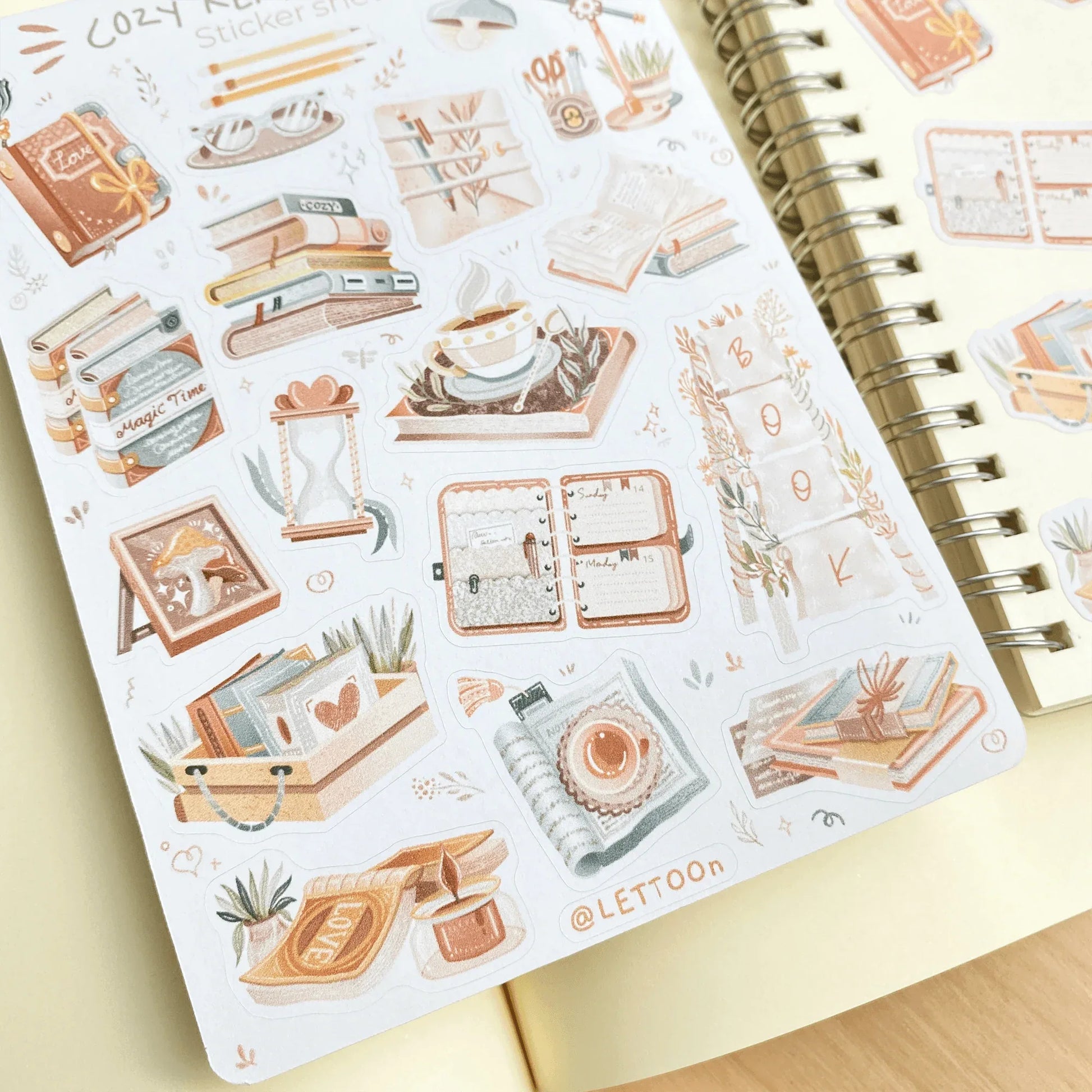 LETTOOn - Stickervel - Leestijd - The Dreamer's Bookshop.