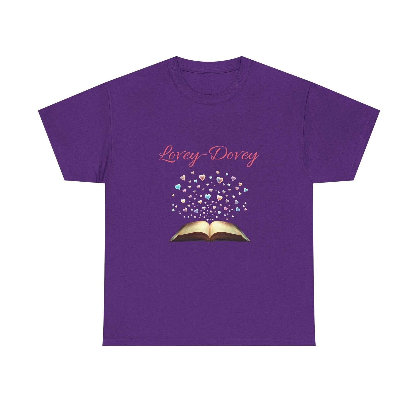 Lovey-Dovey - Graphic Tee - Unisex Heavy Cotton T-Shirt for Book Lovers - The Dreamer's Bookshop.