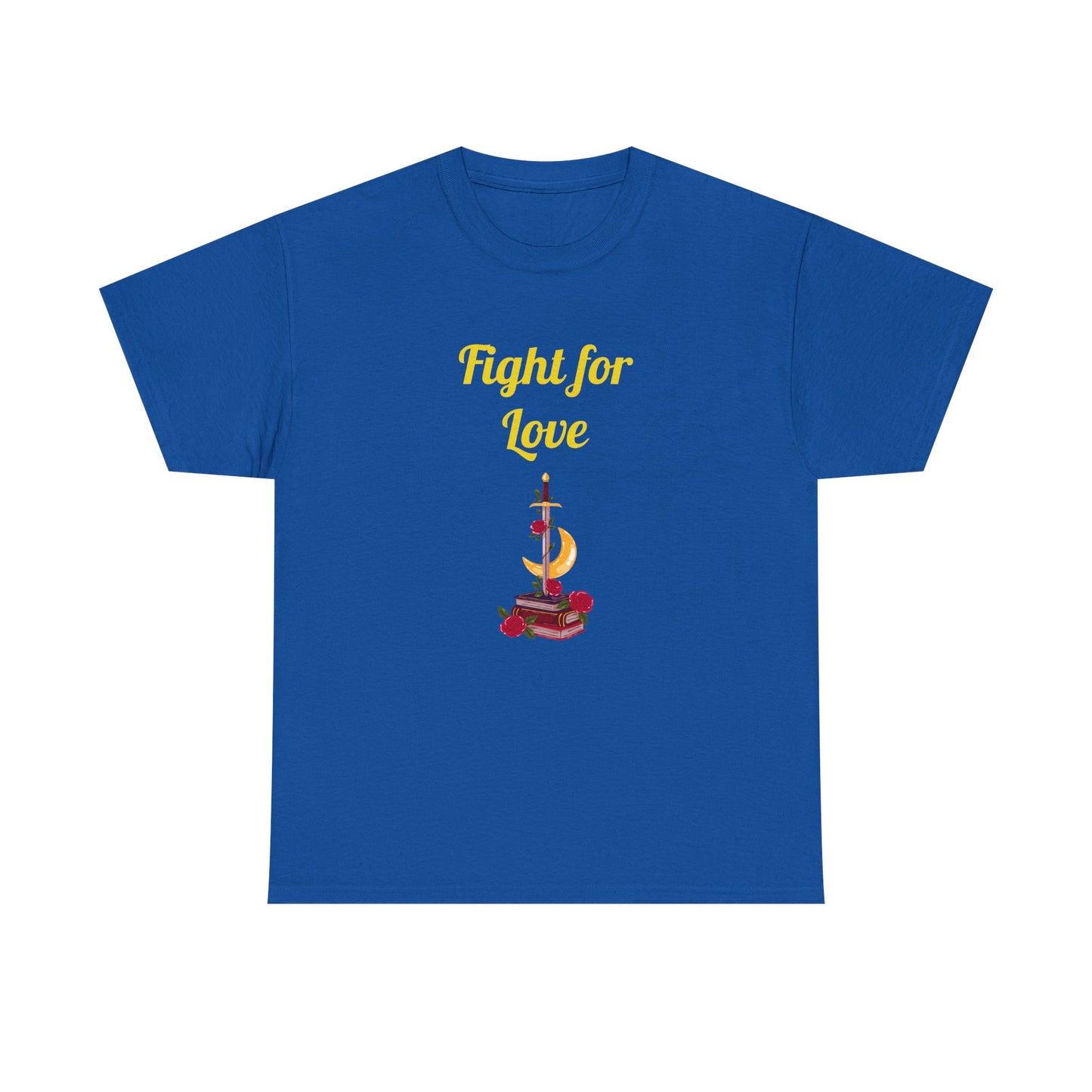 CA - Fight for Love -  Graphic Tee - Unisex Heavy Cotton T-Shirt Romance Books