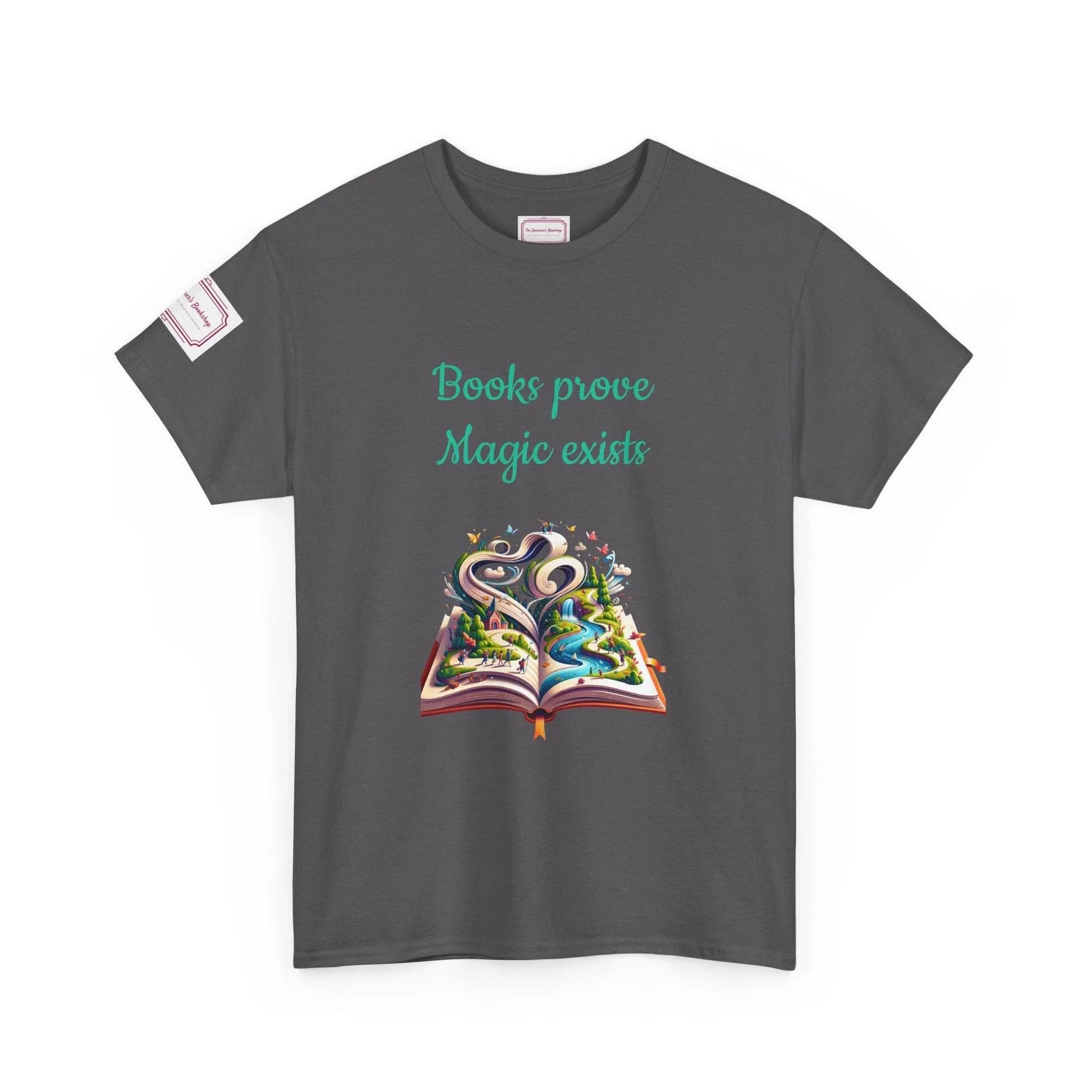 Magic exists - Unisex Heavy Cotton Tee - Perfect for Book Lovers - The Dreamer's Bookshop.